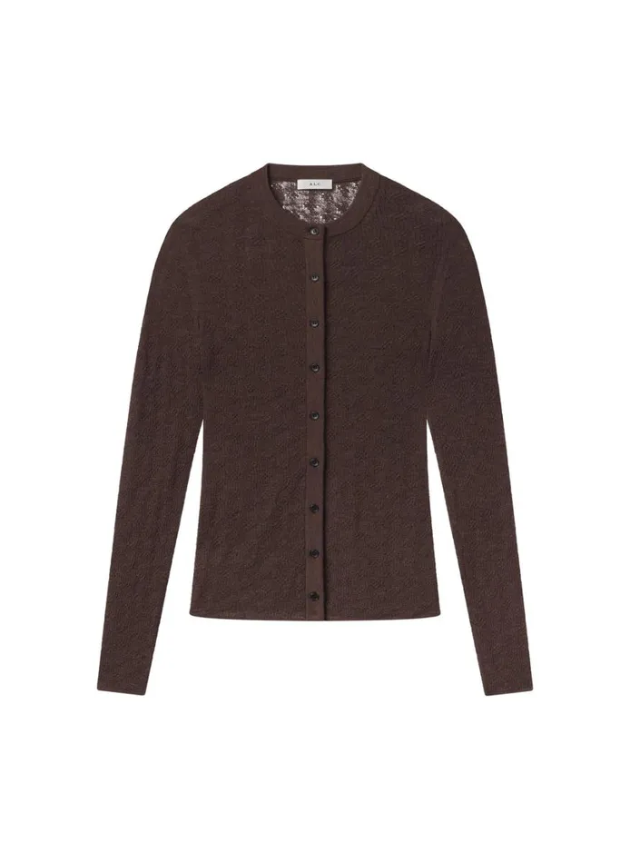 Women Sweaters ALC Marley Alpaca Cardigan Brown