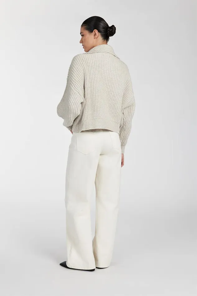 Women Sweaters DISSH ISSY OAT MARLE WOOL BLEND JUMPER