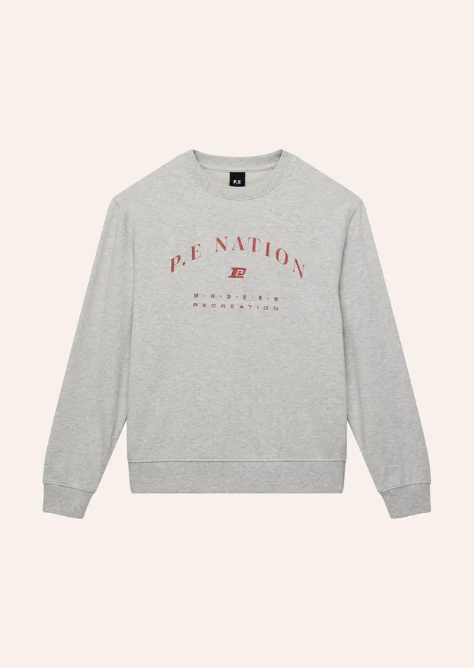 Women Sweatshirts PE Nation LIBERATION SWEAT IN LIGHT GREY MARLE