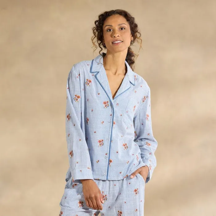 Women Sweet Dreamer Embroidered Pj Top Sky Sundance Catalog Tops Women Sweet Dreamer Embroidered Pj Top Sky Sundance Catalog Tops