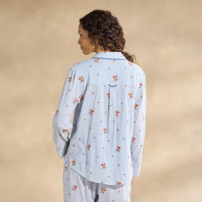 Women Sweet Dreamer Embroidered Pj Top Sky Sundance Catalog Tops Women Sweet Dreamer Embroidered Pj Top Sky Sundance Catalog Tops