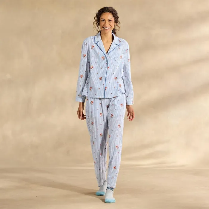 Women Sweet Dreamer Embroidered Pj Top Sky Sundance Catalog Tops Women Sweet Dreamer Embroidered Pj Top Sky Sundance Catalog Tops