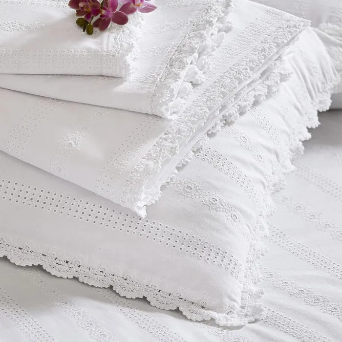 Women Sweet Simplicity Pillowcase Set White Sundance Catalog Bedding and Bath Women Sweet Simplicity Pillowcase Set White Sundance Catalog Bedding and Bath