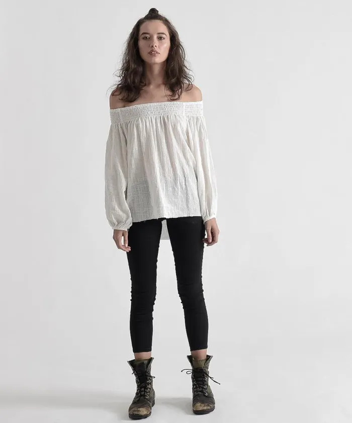 Women TAHITIAN PEARL TOP BROWN One Teaspoon Tops
