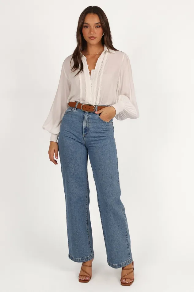Women Tallara Top White Blouses and Shirts Petal and Pup