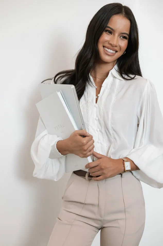 Women Tallara Top White Blouses and Shirts Petal and Pup