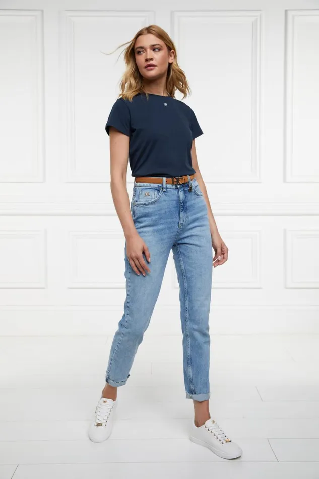 Women Tees Holland Cooper Monogram Tee Ink Navy