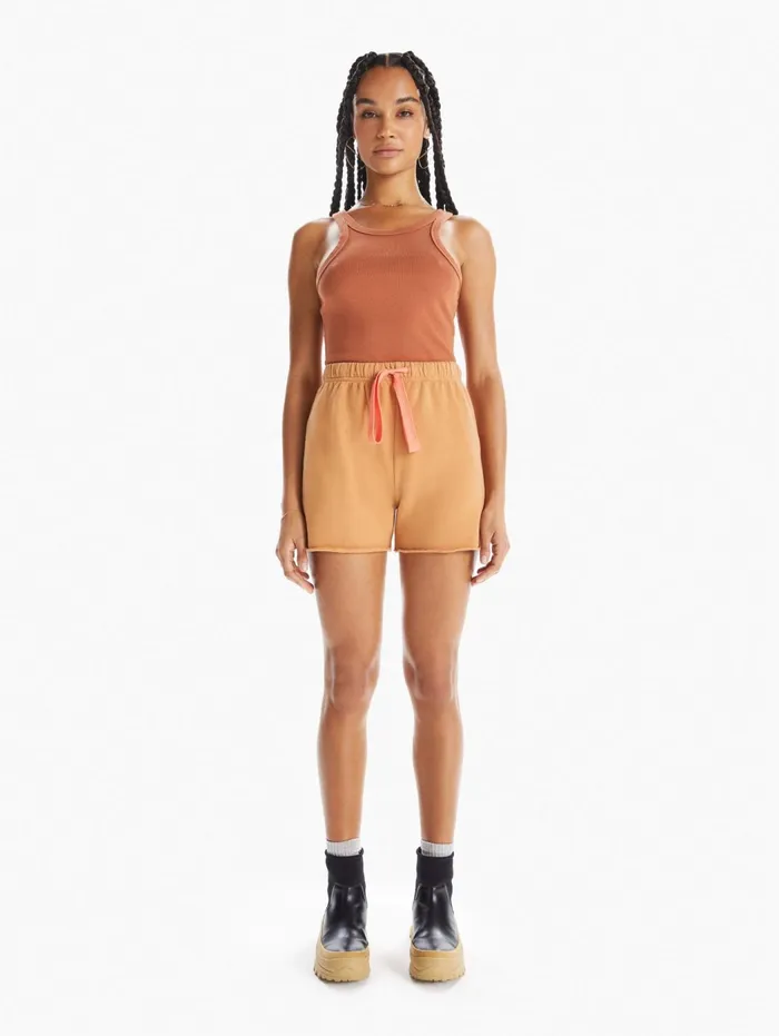 Women Tees Mother Denim The Chin Ups Tank Lightpastel Brown