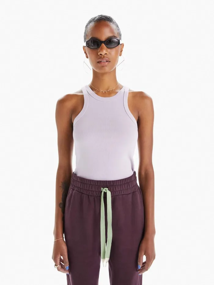 Women Tees Mother Denim The Chin Ups Tank Medium Purple