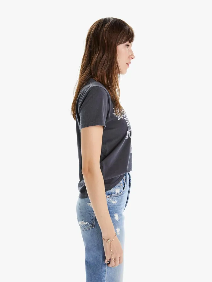 Women Tees Mother Denim The Itty Bitty Goodie Goodie Charcoal