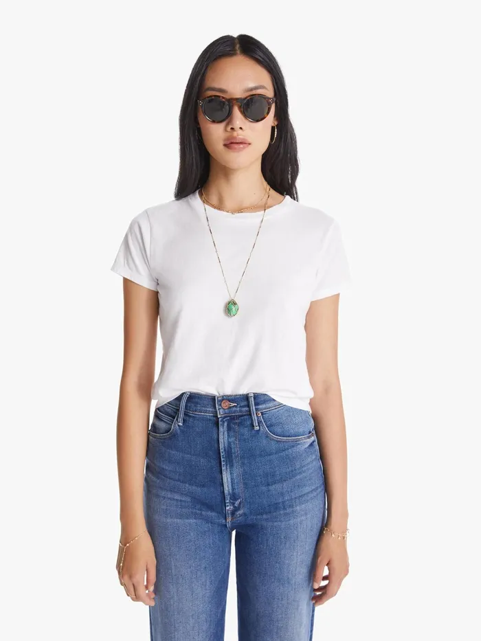 Women Tees Mother Denim The Lil Goodie Goodie White