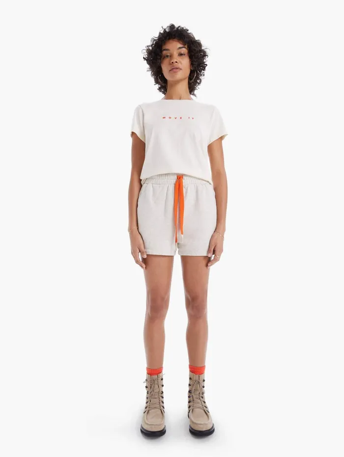 Women Tees Mother Denim The Rise and Shine Beige