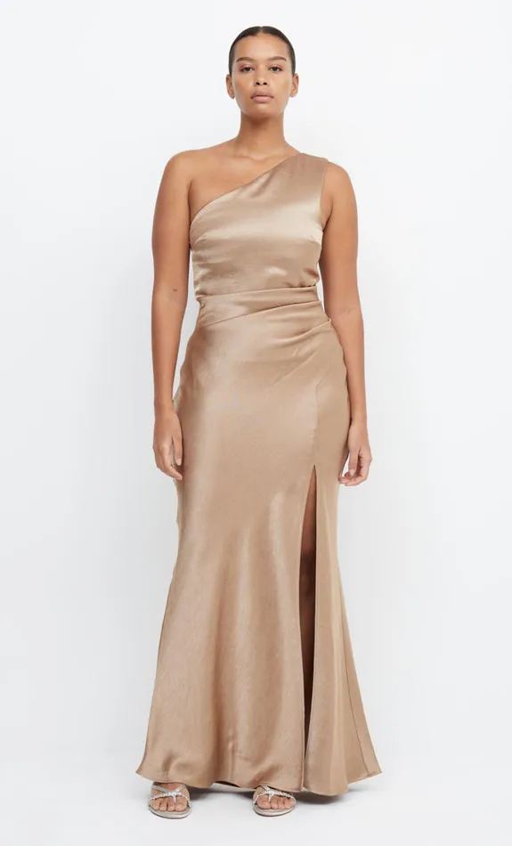 Women THE DREAMER ASYM DRESS 8211 GOLDEN Bec Bridge Bridesmaid Dresses