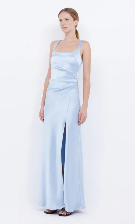 Women THE DREAMER SQUARE NECK DRESS 8211 DUSTY BLUE Bec Bridge Maxi Dresses