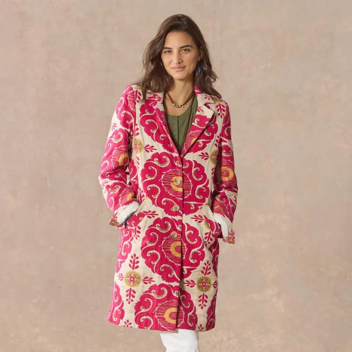 Women Tilework Treasure Topper Lipstick Sundance Catalog Jackets and Coats
