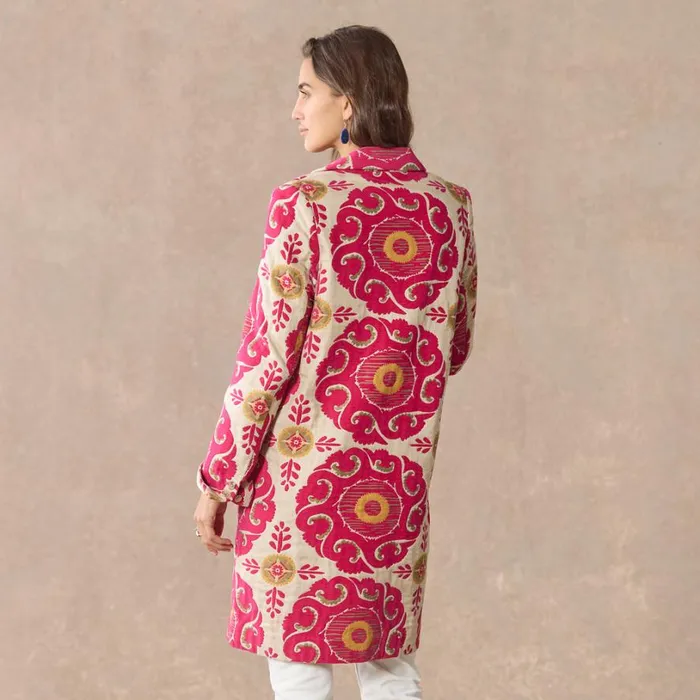 Women Tilework Treasure Topper Lipstick Sundance Catalog Jackets and Coats