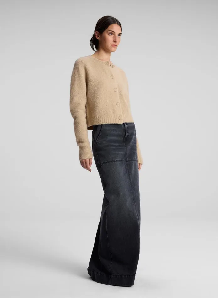 Women Tops ALC Lainie Alpaca Cardigan Dark Taupe