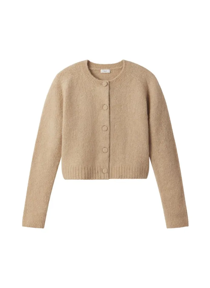 Women Tops ALC Lainie Alpaca Cardigan Dark Taupe