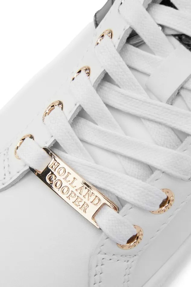 Women Trainers Holland Cooper Knightsbridge Court Trainer Black Croc Women Trainers Holland Cooper Knightsbridge Court Trainer Black Croc