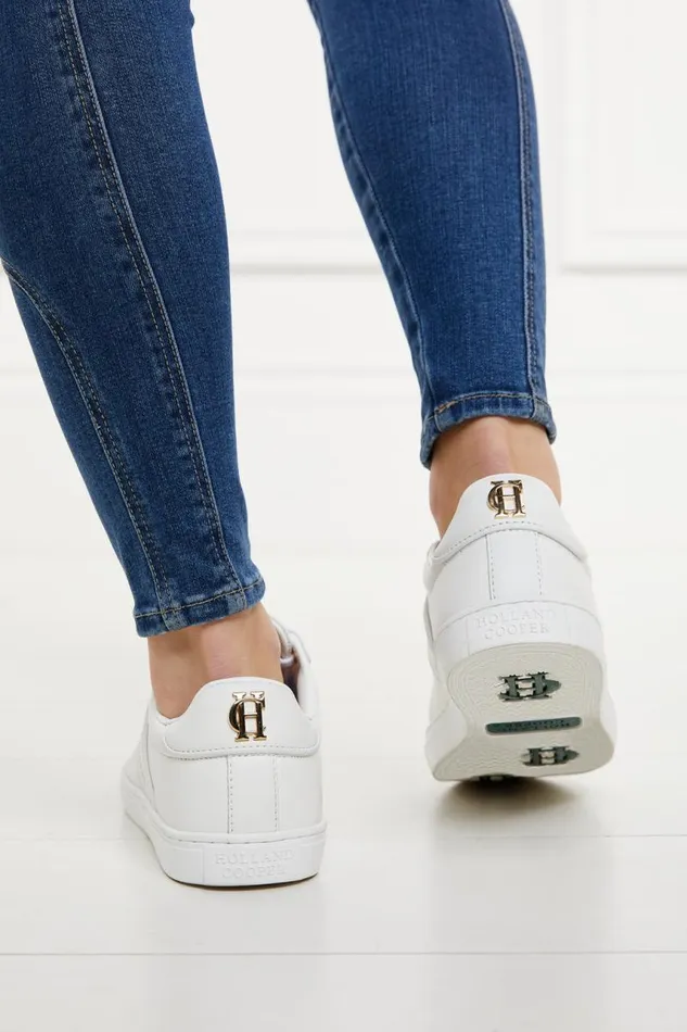 Women Trainers Holland Cooper Knightsbridge Court Trainer White Women Trainers Holland Cooper Knightsbridge Court Trainer White