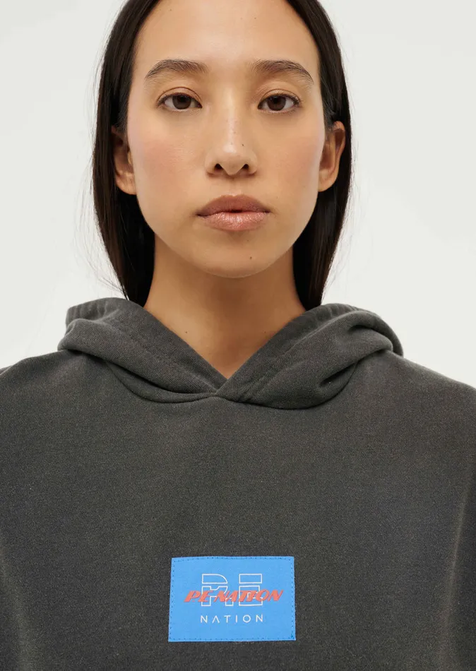 Women TRIFECTA HOODIE IN WASHED BLACK Hoodies PE Nation