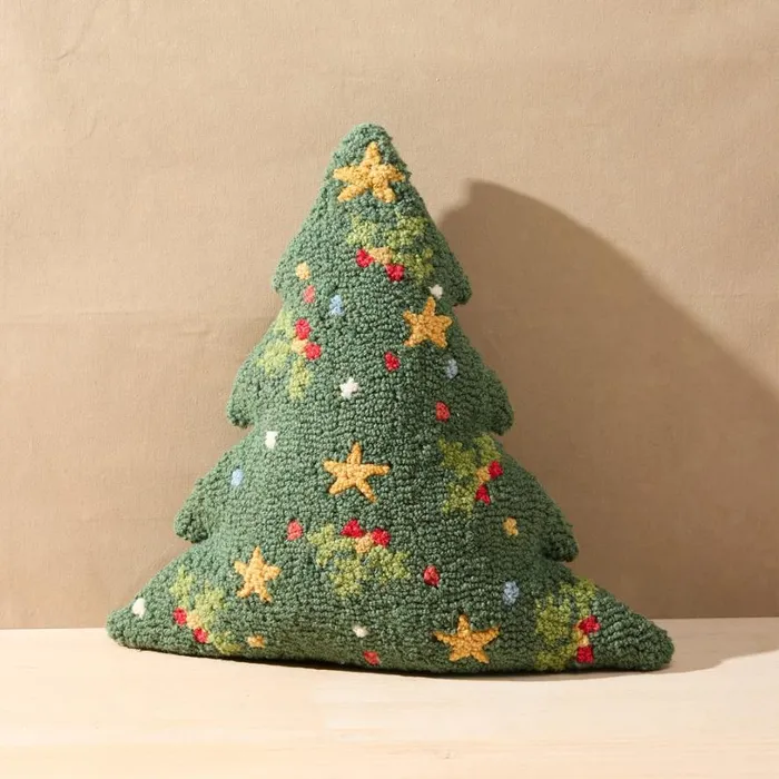Women Trim The Tree Pillow Sundance Catalog Seasonal