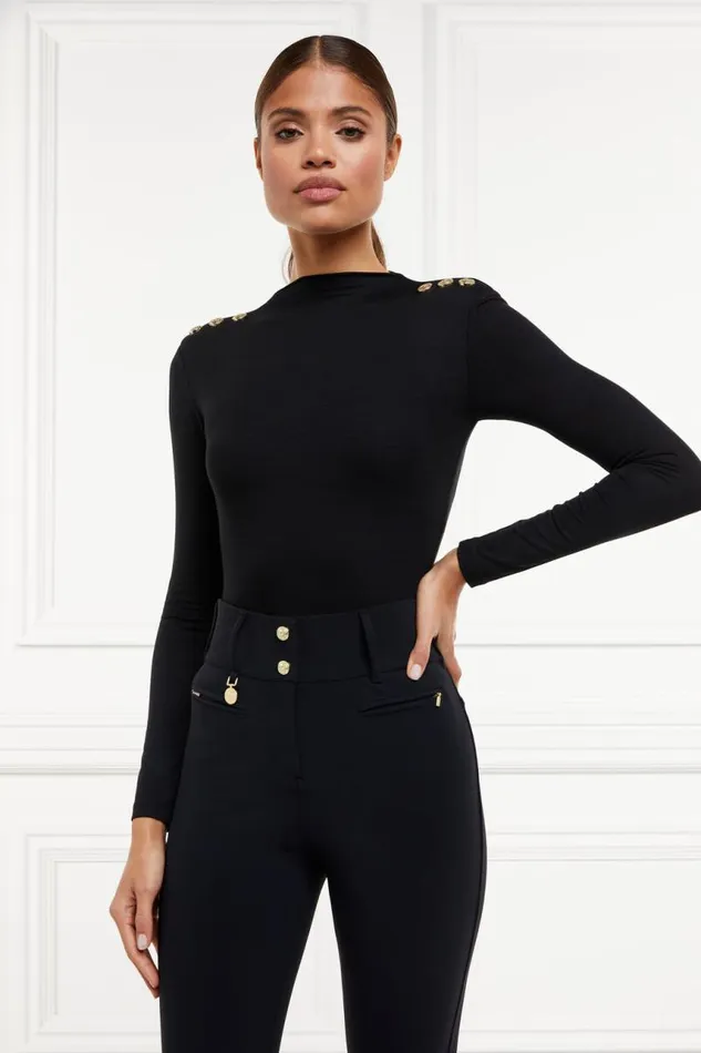Women Trousers Holland Cooper Contour Trouser Black Women Trousers Holland Cooper Contour Trouser Black