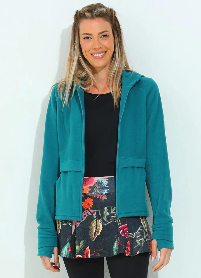 Women UltraSoft Jacket Blue Dona Jo Jackets