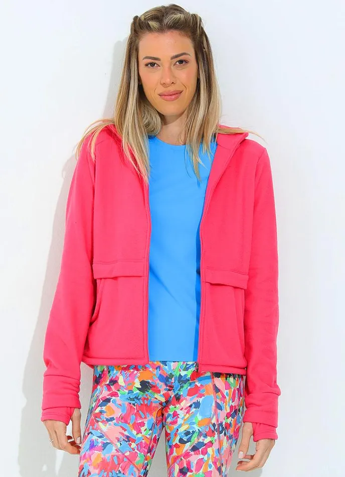 Women UltraSoft Jacket Pink Dona Jo Jackets