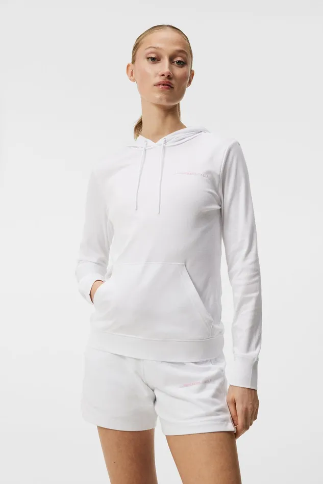 Women Vice Hood White JLindeberg Sweaters