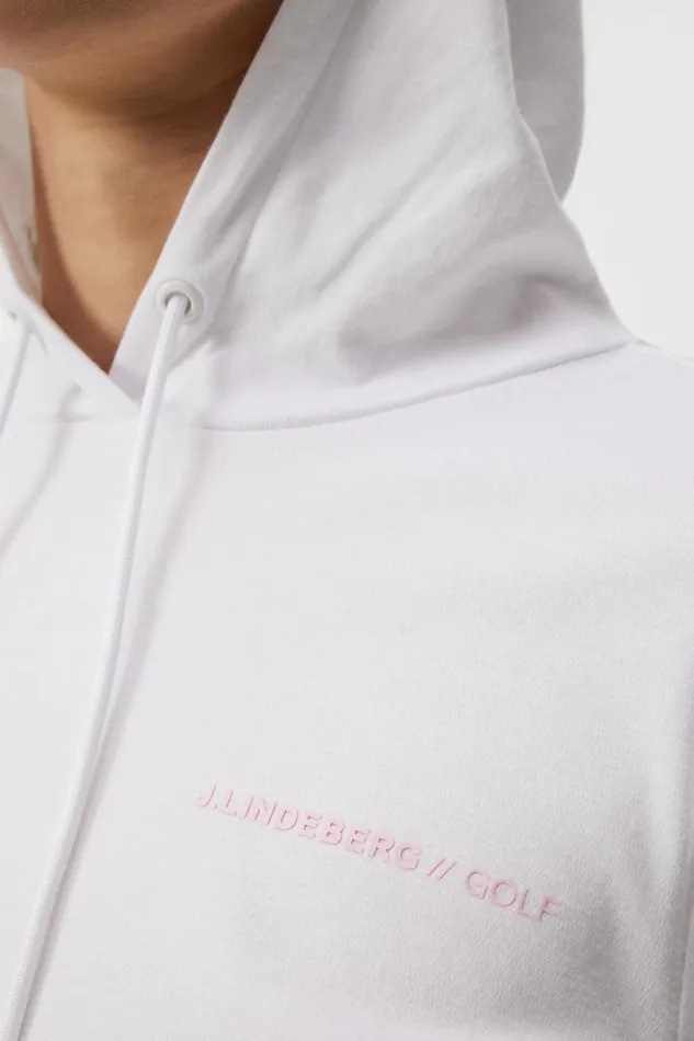 Women Vice Hood White JLindeberg Sweaters Women Vice Hood White JLindeberg Sweaters