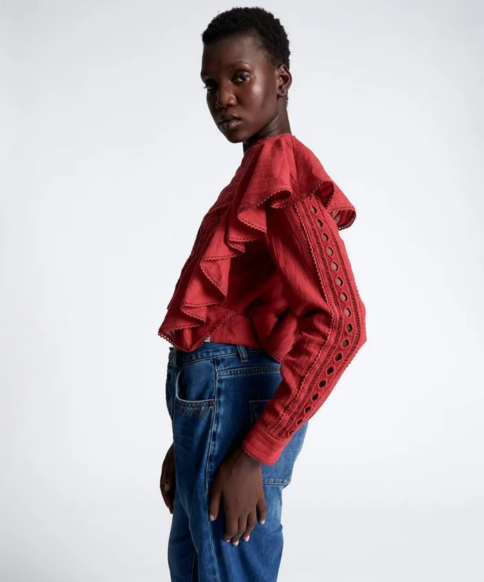 Women VICTORIA LONGSLEEVE CROP One Teaspoon Tops Women VICTORIA LONGSLEEVE CROP One Teaspoon Tops