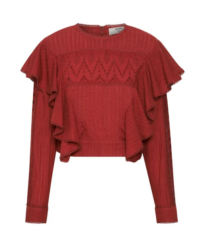 Women VICTORIA LONGSLEEVE CROP One Teaspoon Tops Women VICTORIA LONGSLEEVE CROP One Teaspoon Tops