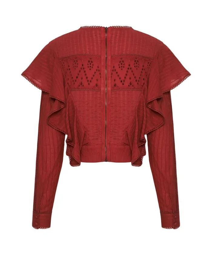 Women VICTORIA LONGSLEEVE CROP One Teaspoon Tops Women VICTORIA LONGSLEEVE CROP One Teaspoon Tops