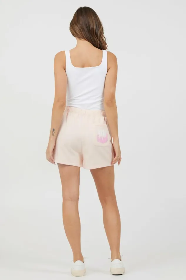 Women Vintage Havana All Bottoms Peach Parfait W Multi Puff quotSunchaserquot Surf Wash Shorts Peach Parfait