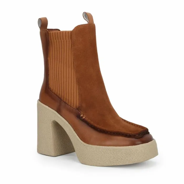 Women Vintage Havana Boots Booties HENRY 8211 CHESTNUT Chestnut
