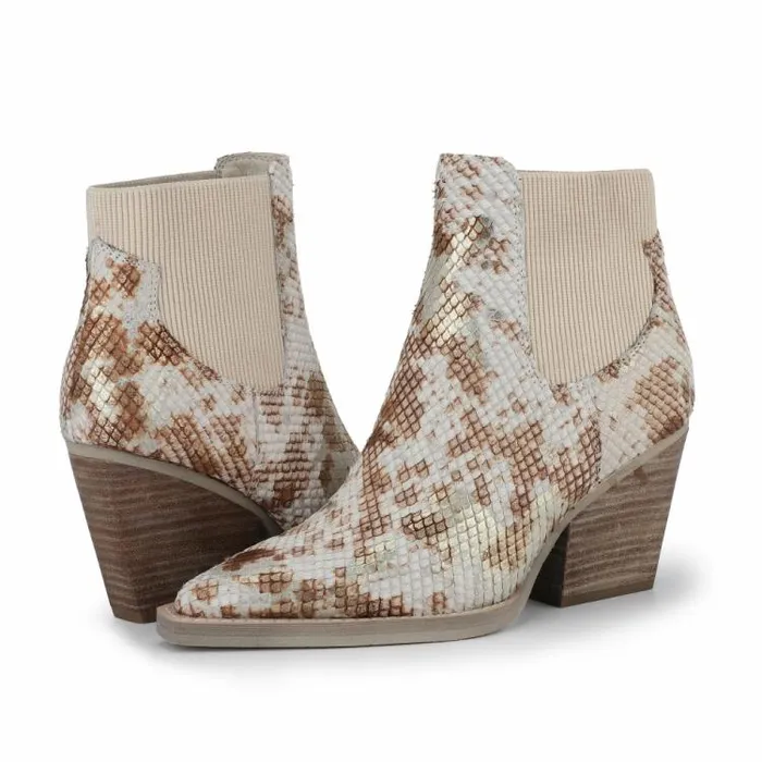 Women Vintage Havana Boots Booties PATRON SNAKE MULTI Snake Multi