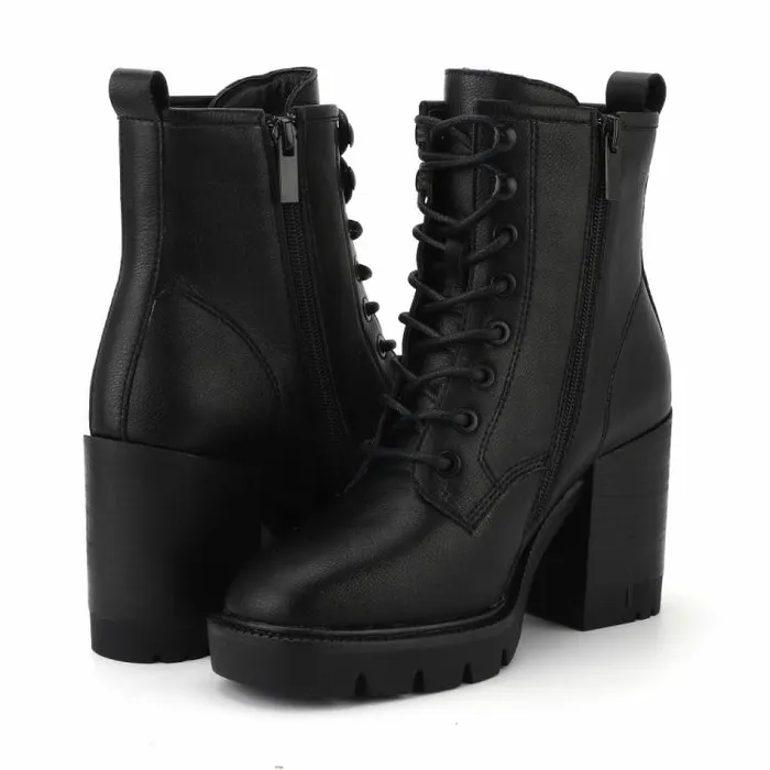 Women Vintage Havana Boots Booties WESTBURRY 8211 BLACK Black