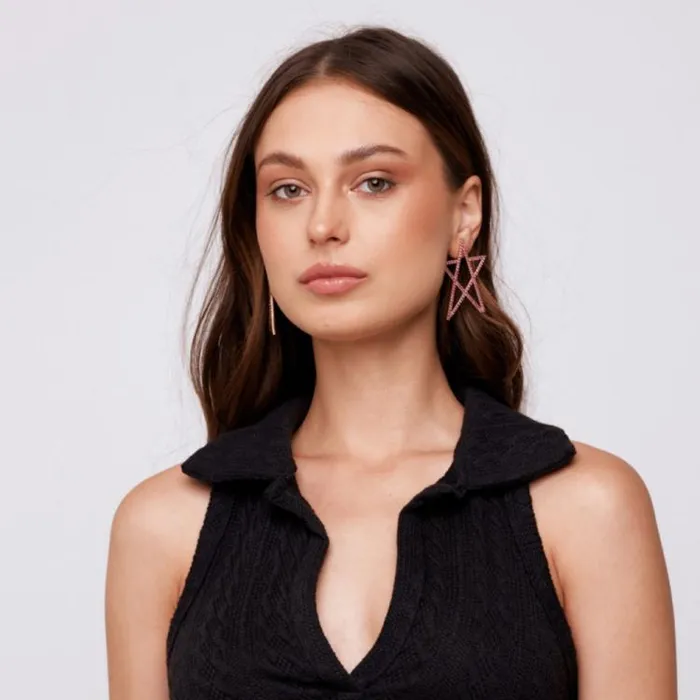 Women Vintage Havana Earrings CLARA 3 EARRINGS