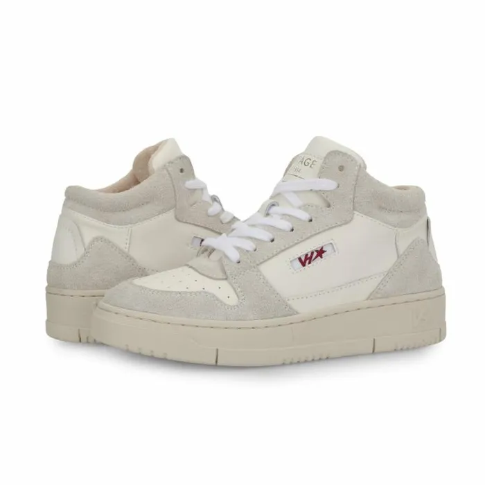 Women Vintage Havana High Tops CELESTE 4 8211 WHITE GREY White Grey