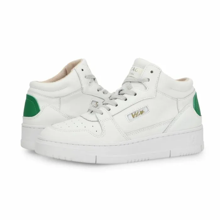 Women Vintage Havana High Tops CELESTE 5 8211 WHITE GREEN White Green Women Vintage Havana High Tops CELESTE 5 8211 WHITE GREEN White Green