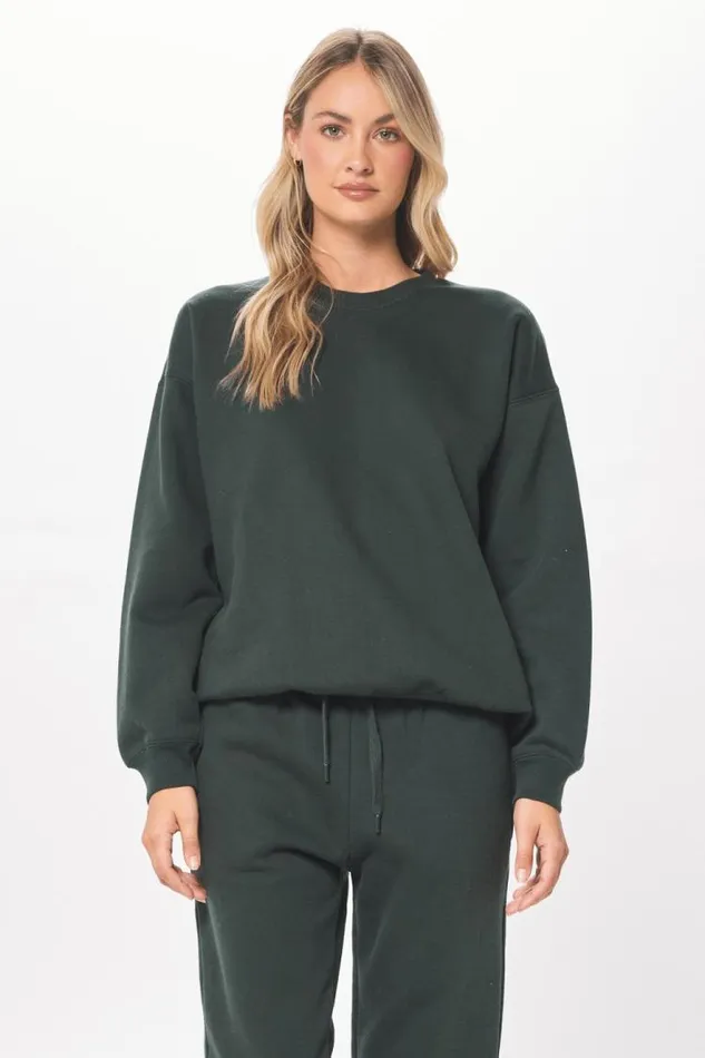 Women Vintage Havana Hoodies Deep Emerald Green Proweave Crewneck Sweatshirt Deep Emerald Green Women Vintage Havana Hoodies Deep Emerald Green Proweave Crewneck Sweatshirt Deep Emerald Green