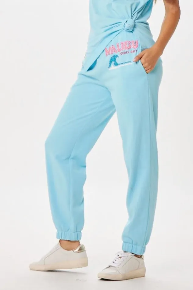 Women Vintage Havana Joggers Tropical Blue Malibu Jet Setter Surf Wash Jogger Tropical Blue