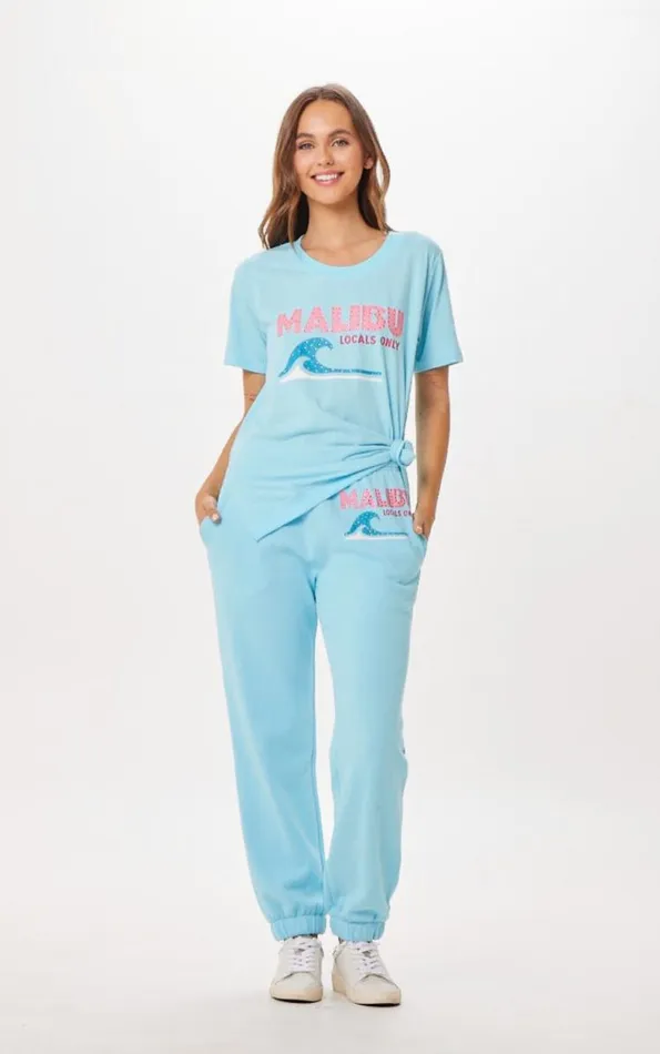 Women Vintage Havana Joggers Tropical Blue Malibu Jet Setter Surf Wash Jogger Tropical Blue