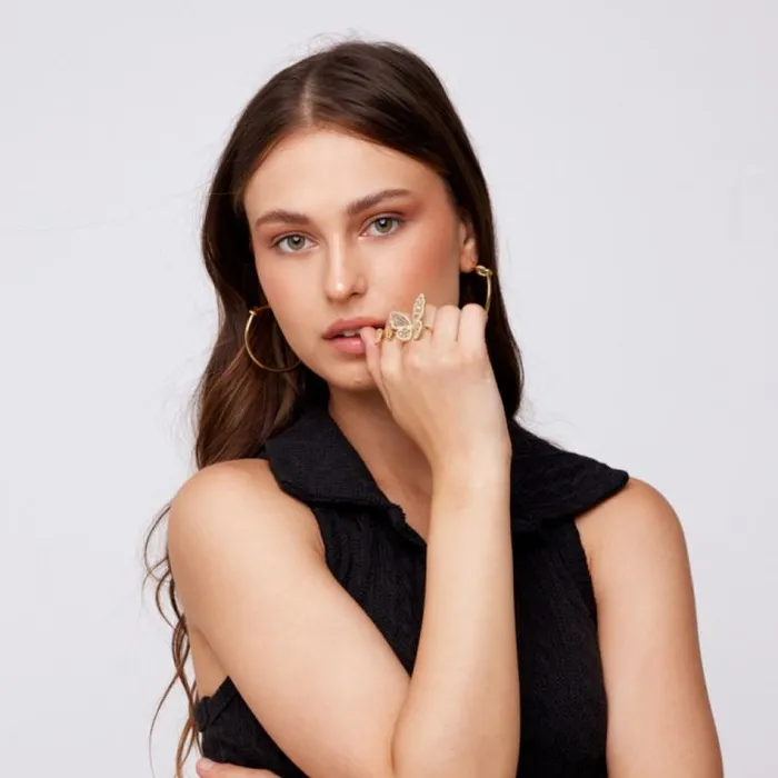 Women Vintage Havana Rings SASHA 2 RING