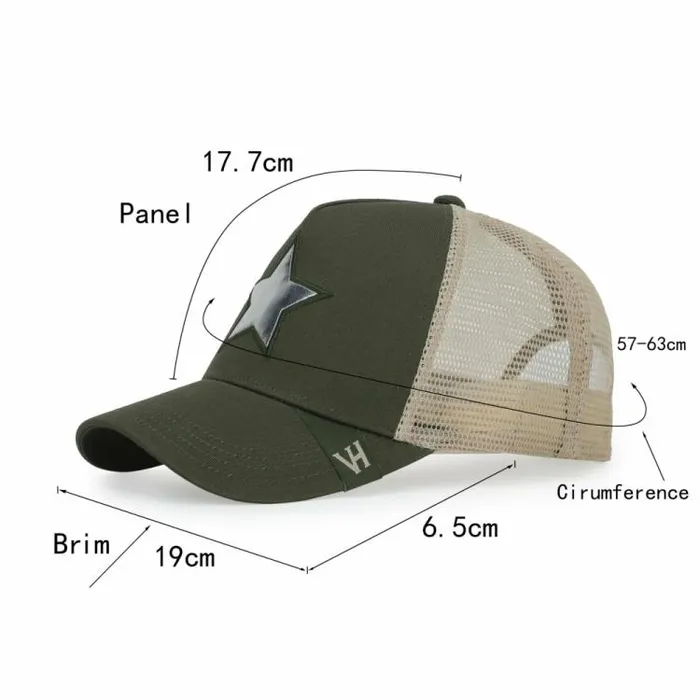 Women Vintage Havana Trucker Hat BASIC 6 HAT