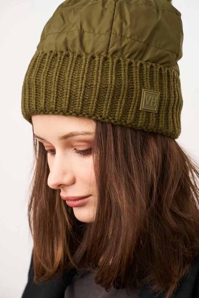 Women Vintage Havana Winter Hats PUFFER POMPOM HAT 8211 OLIVE Olive Women Vintage Havana Winter Hats PUFFER POMPOM HAT 8211 OLIVE Olive