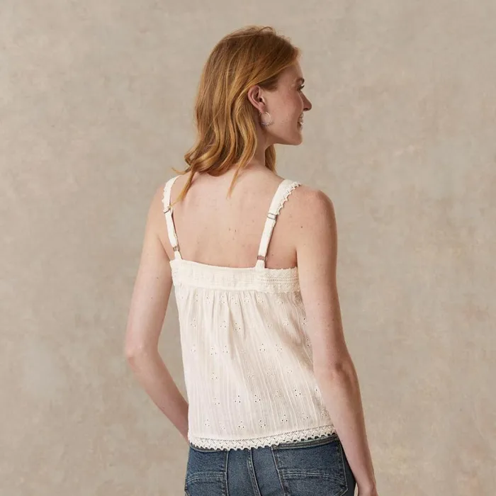 Women Vintage Meadow Camisole Midnight Sundance Catalog Tops