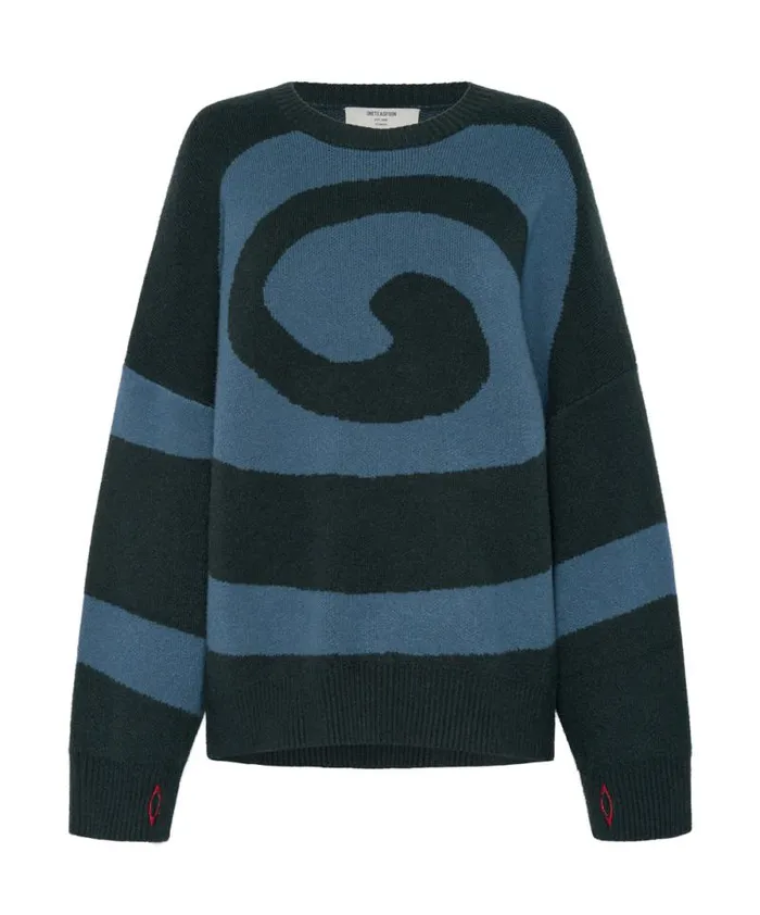 Women VORTEX KNIT SWEATER GREEN One Teaspoon Knitwear