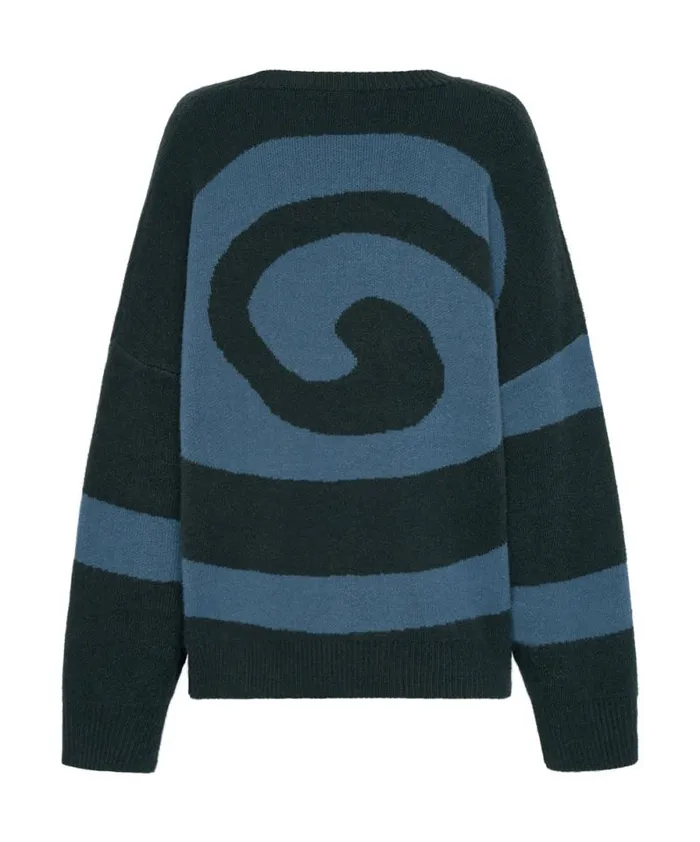 Women VORTEX KNIT SWEATER GREEN One Teaspoon Knitwear